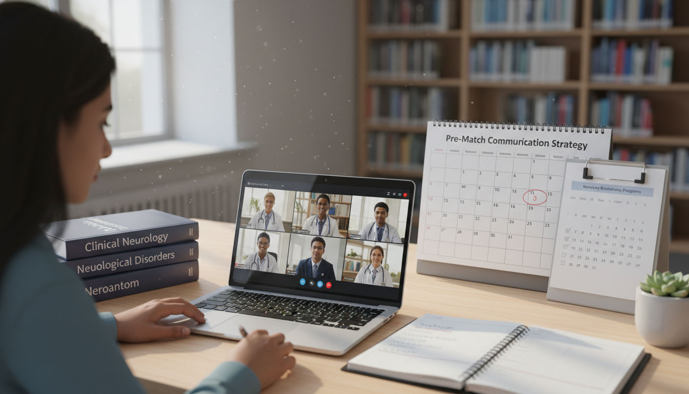 Timeline planning for neurology residency pre-match communication - non-US citizen IMG for Pre-Match Communication for Non-US