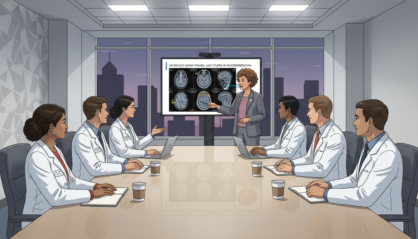 Neurology residents in an educational conference Neurology residents in an educational conference - non-US citizen IMG for How to Research Programs for Non-US Citizen IMG in