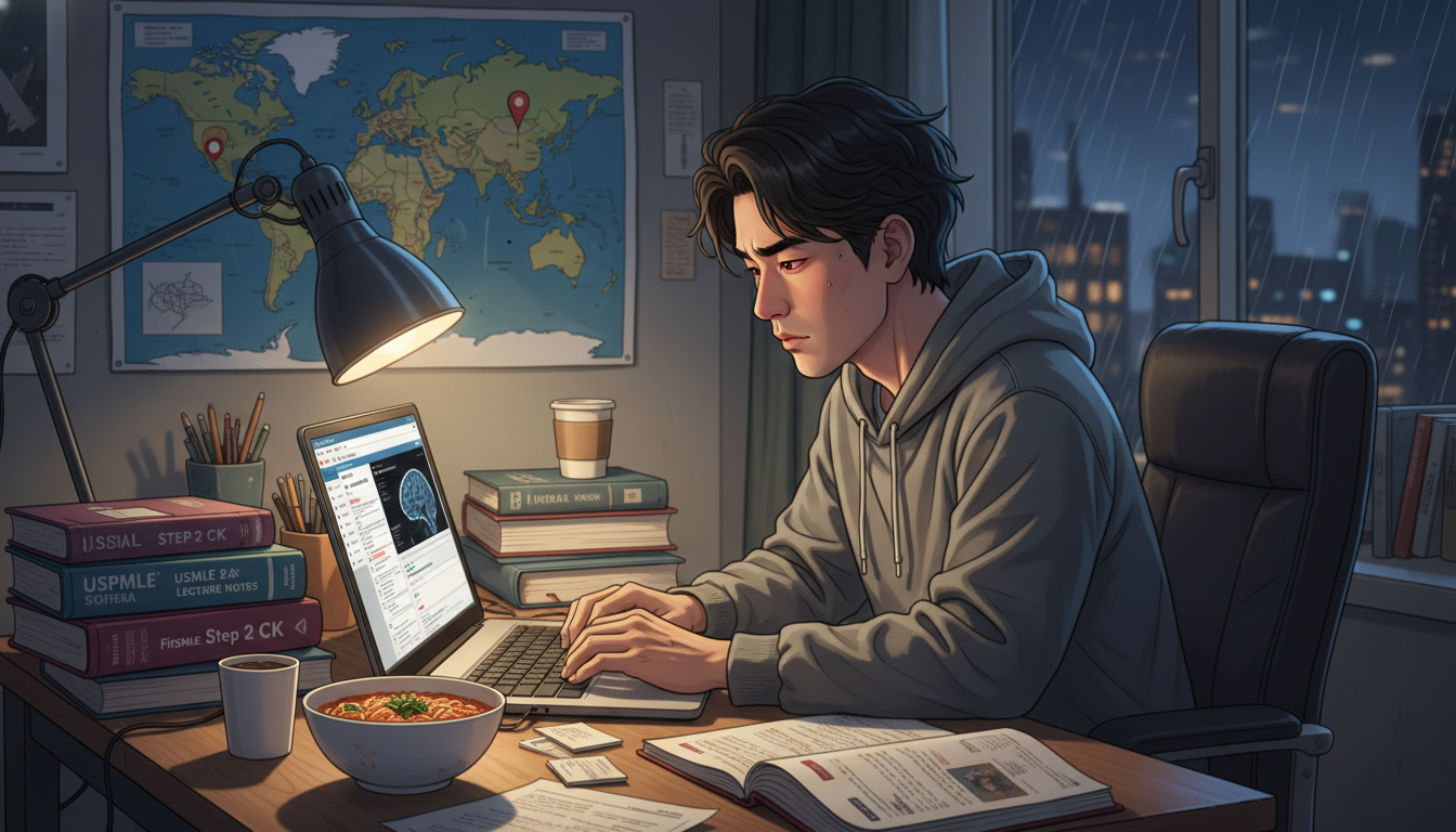 Foreign national medical graduate balancing Step 2 CK study and life stressors - non-US citizen IMG for USMLE Step 2 CK Prepa