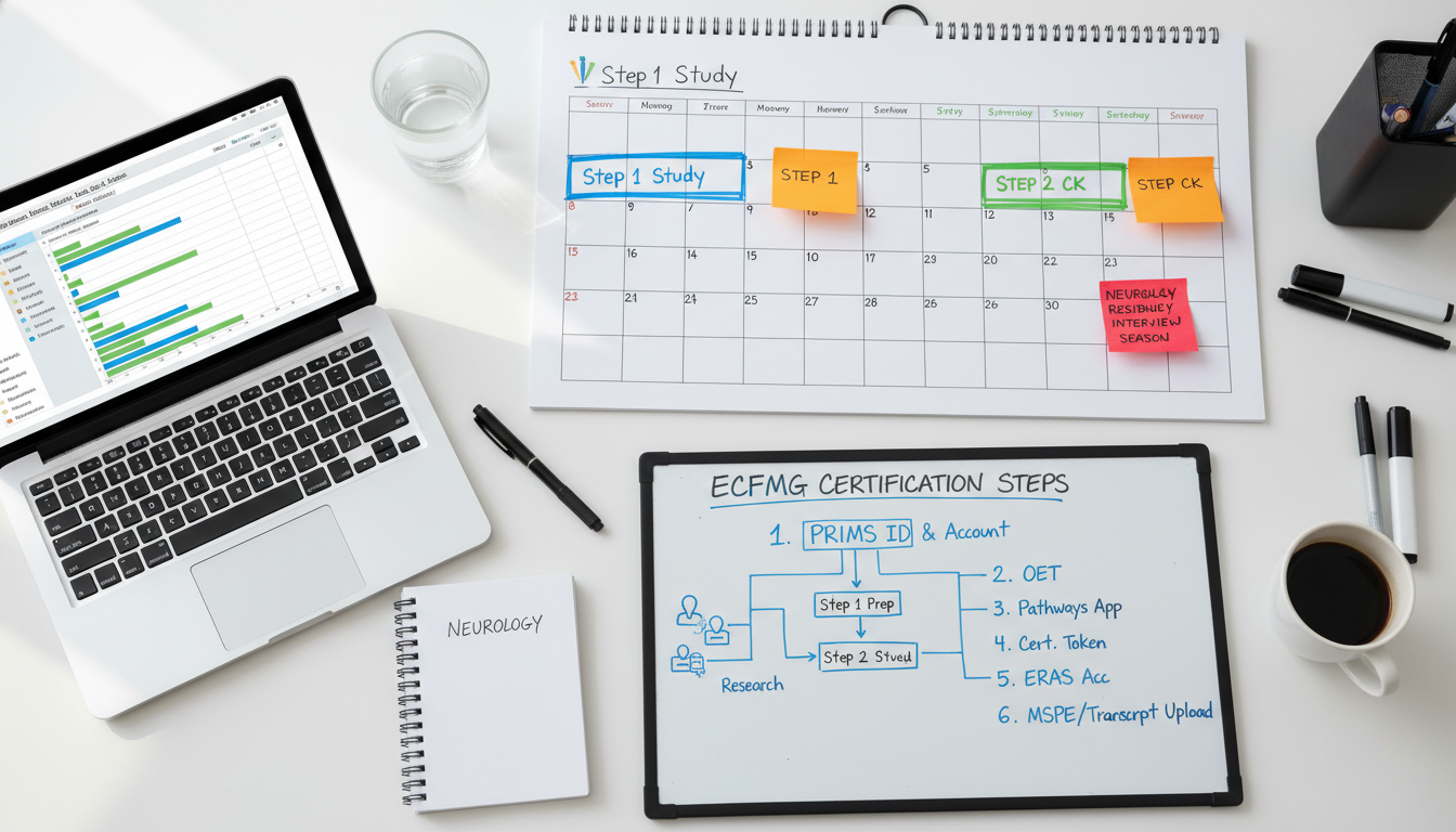 Timeline planning for USMLE Step exams and neurology residency application - non-US citizen IMG for Step Score Strategy for N