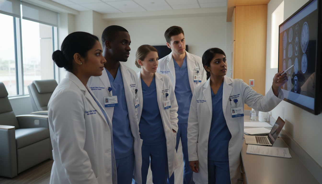 Neurology resident during an inpatient rotation Neurology resident during an inpatient rotation - non-US citizen IMG for Work-Life Balance Assessment for Non-US Citizen IMG