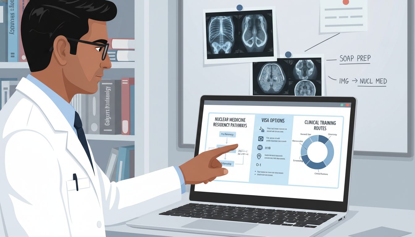 IMG reviewing nuclear medicine and residency pathway options IMG reviewing nuclear medicine and residency pathway options - non-US citizen IMG for SOAP Preparation for Non-US Citizen IMG
