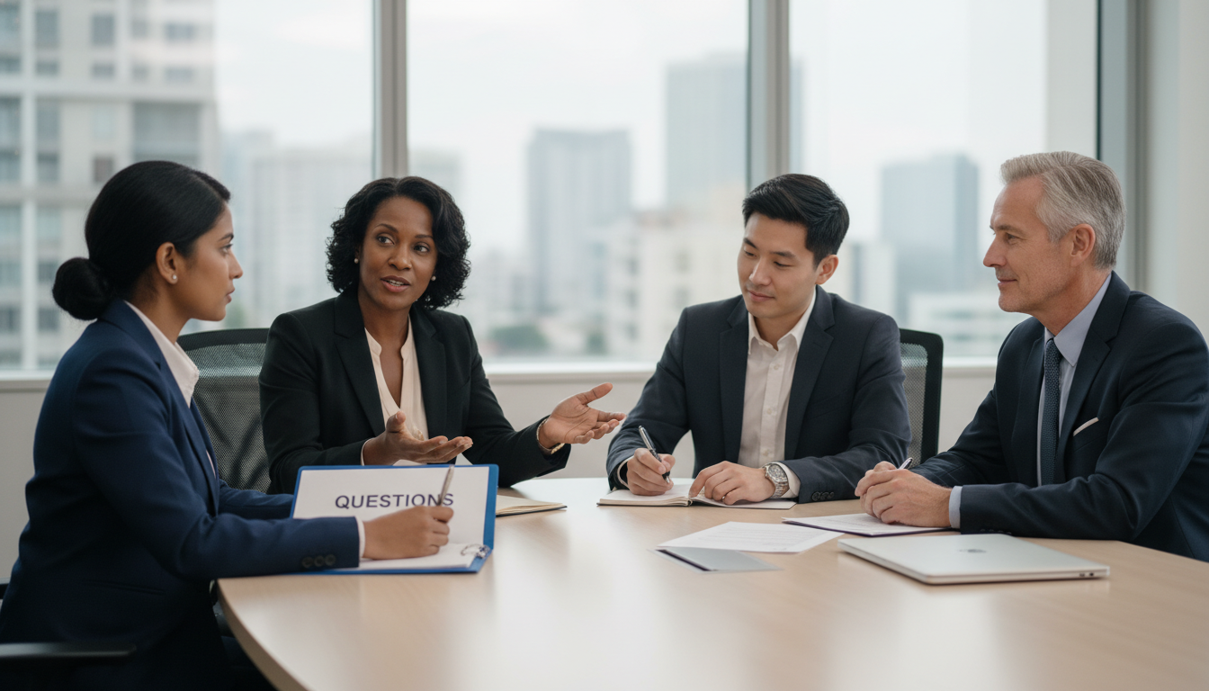 Residency interview panel with OB GYN faculty and non-US IMG applicant - non-US citizen IMG for Questions to Ask Programs for