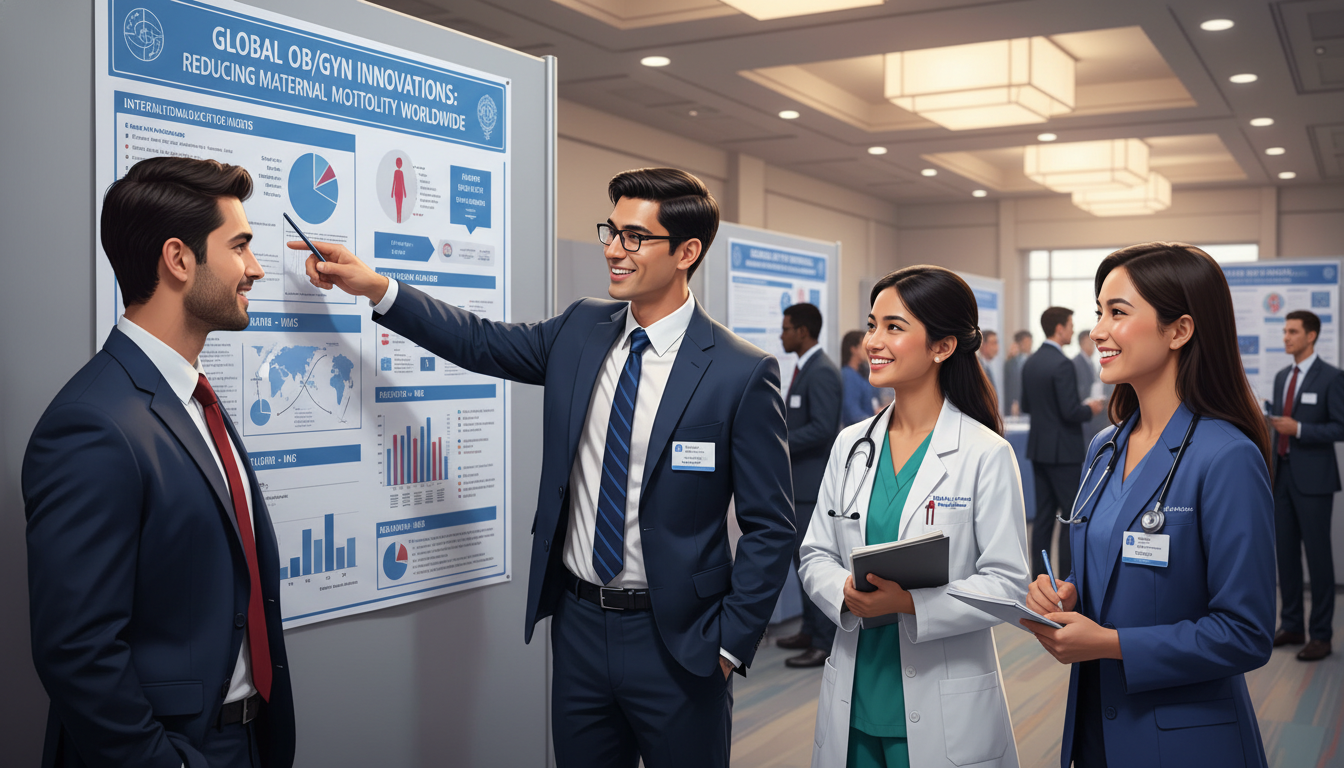 Residents and IMGs presenting OB-GYN research poster Residents and IMGs presenting OB-GYN research poster - non-US citizen IMG for Research Profile Building for Non-US Citizen IM