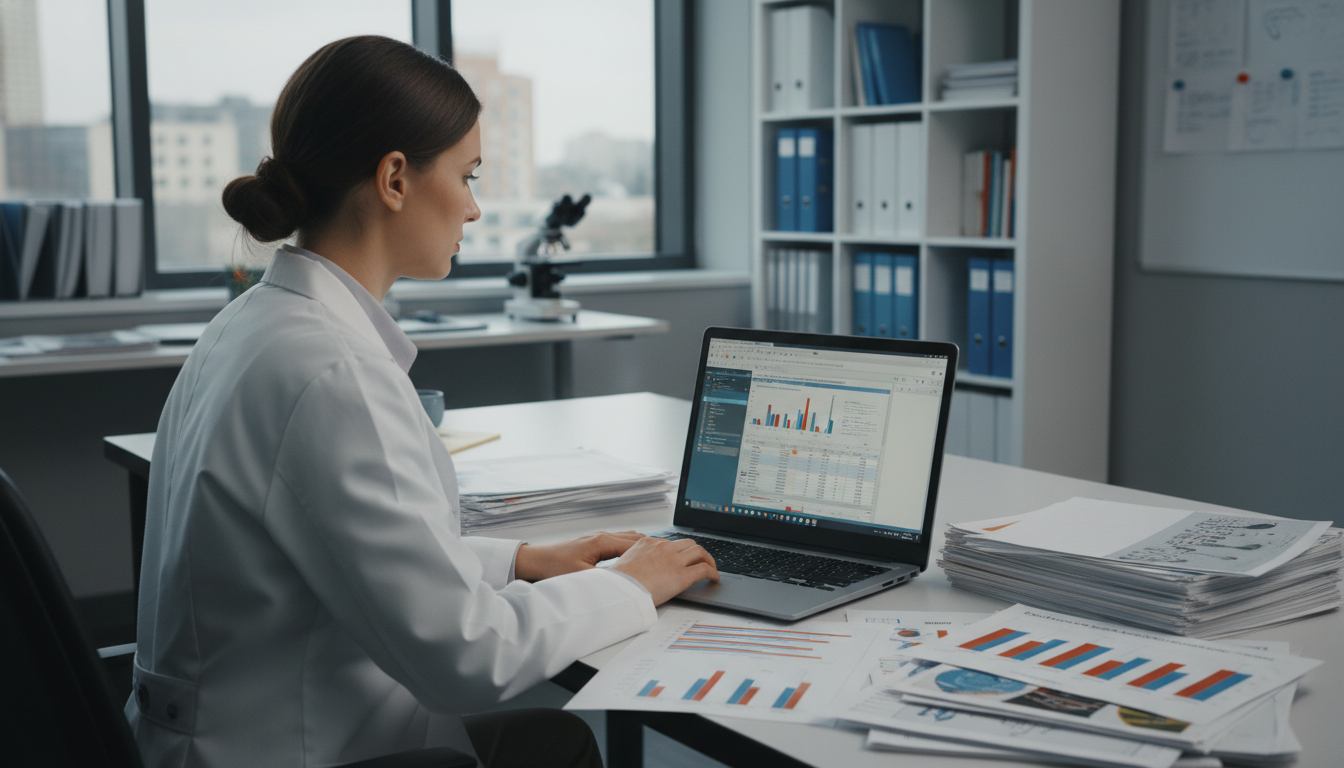 International medical graduate analyzing OB-GYN research data International medical graduate analyzing OB-GYN research data - non-US citizen IMG for Research Profile Building for Non-US C