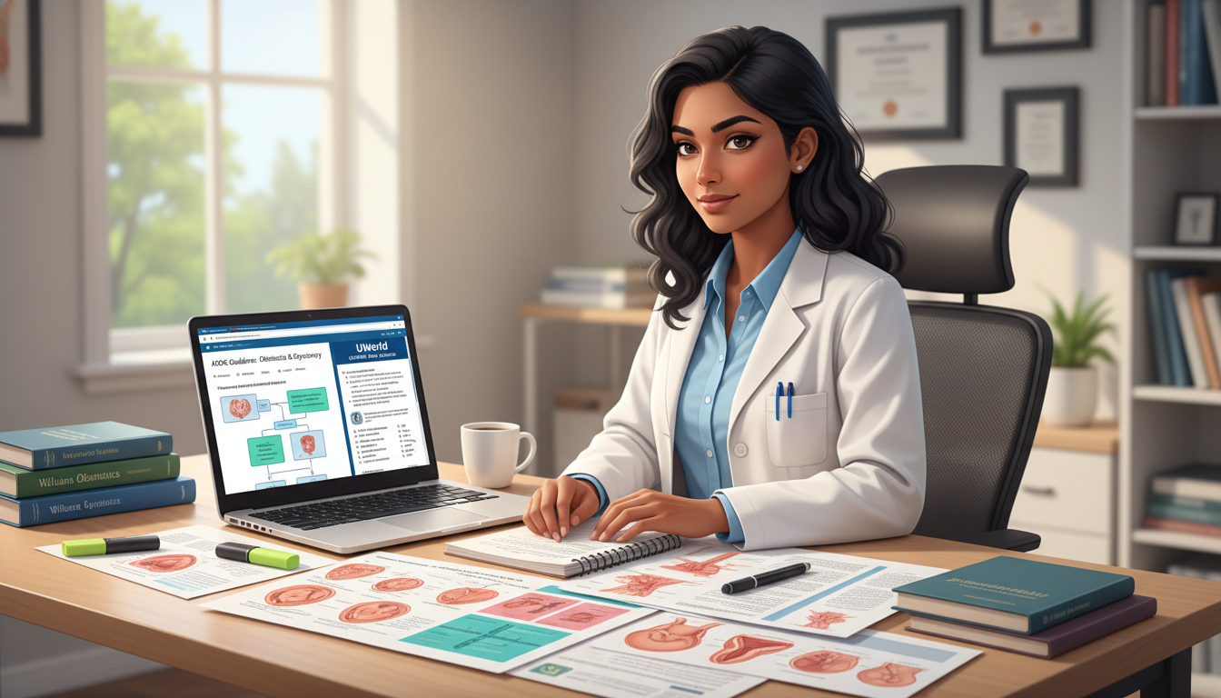 Focused non-US citizen IMG reviewing OB GYN guidelines - non-US citizen IMG for USMLE Step 2 CK Preparation for Non-US Citize