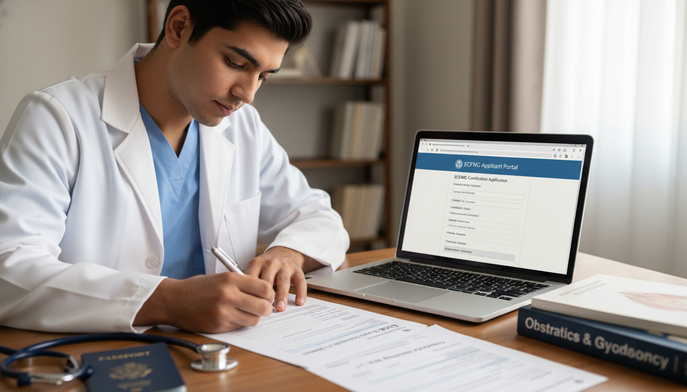 ECFMG J-1 Visa Application for OB GYN Residency ECFMG J-1 Visa Application for OB GYN Residency - non-US citizen IMG for Visa Navigation for Residency for Non-US Citizen IMG
