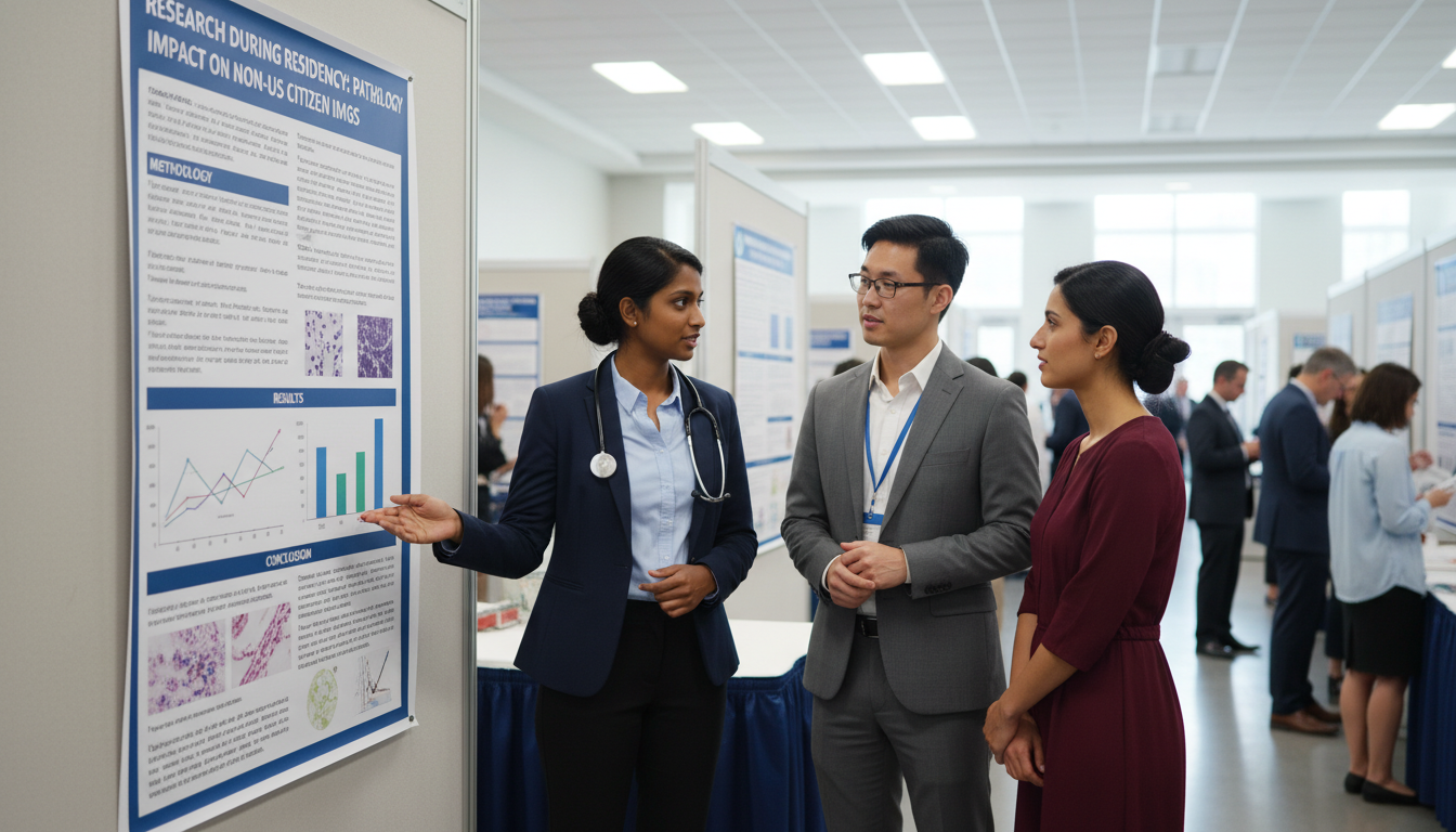 Pathology resident presenting research at a professional conference - non-US citizen IMG for Research During Residency for No