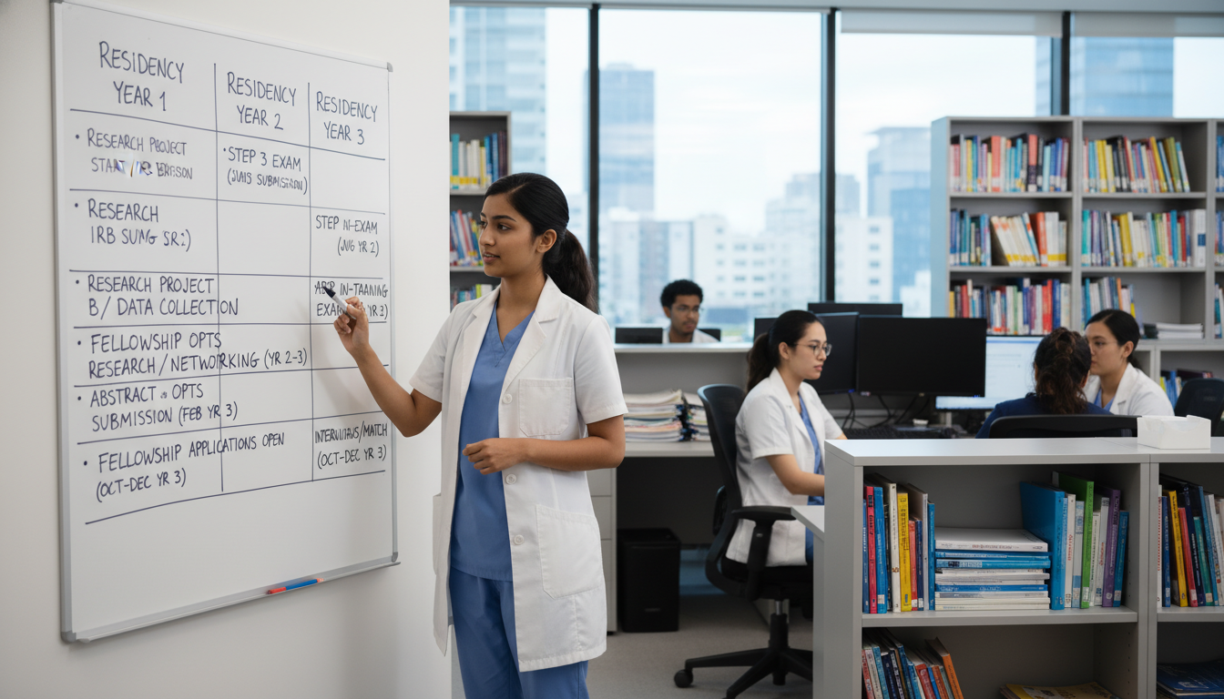 Pediatric resident timeline planning for subspecialty fellowship - non-US citizen IMG for Fellowship Preparation for Non-US C