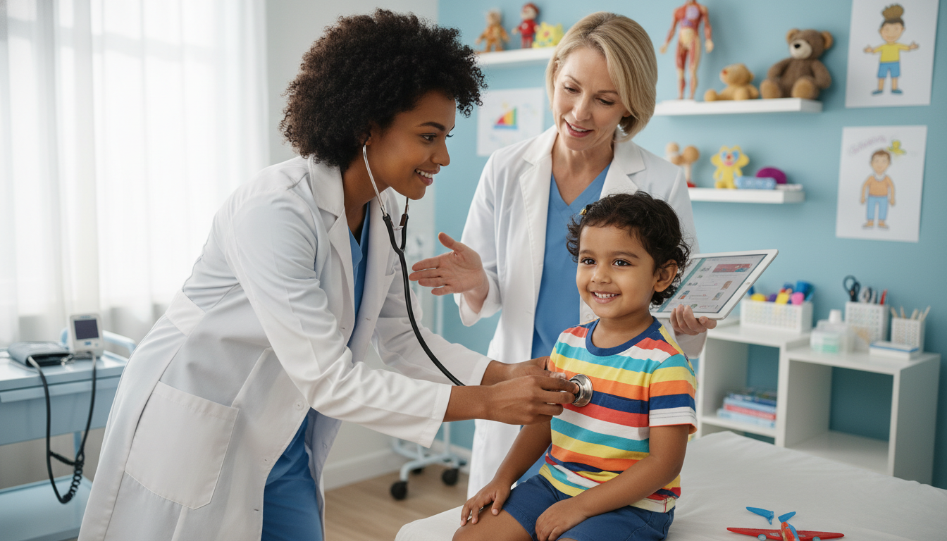 IMG Medical Student Examining Pediatric Patient Under Supervision IMG Medical Student Examining Pediatric Patient Under Supervision - non-US citizen IMG for Letters of Recommendation for Non-