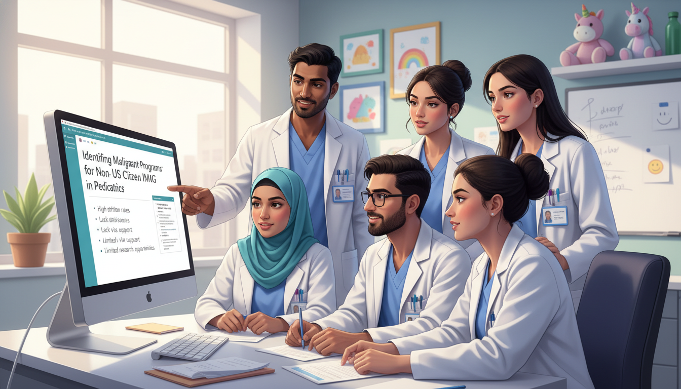 Identifying Malignant Pediatrics Residency Programs for Non-US Citizen IMGs