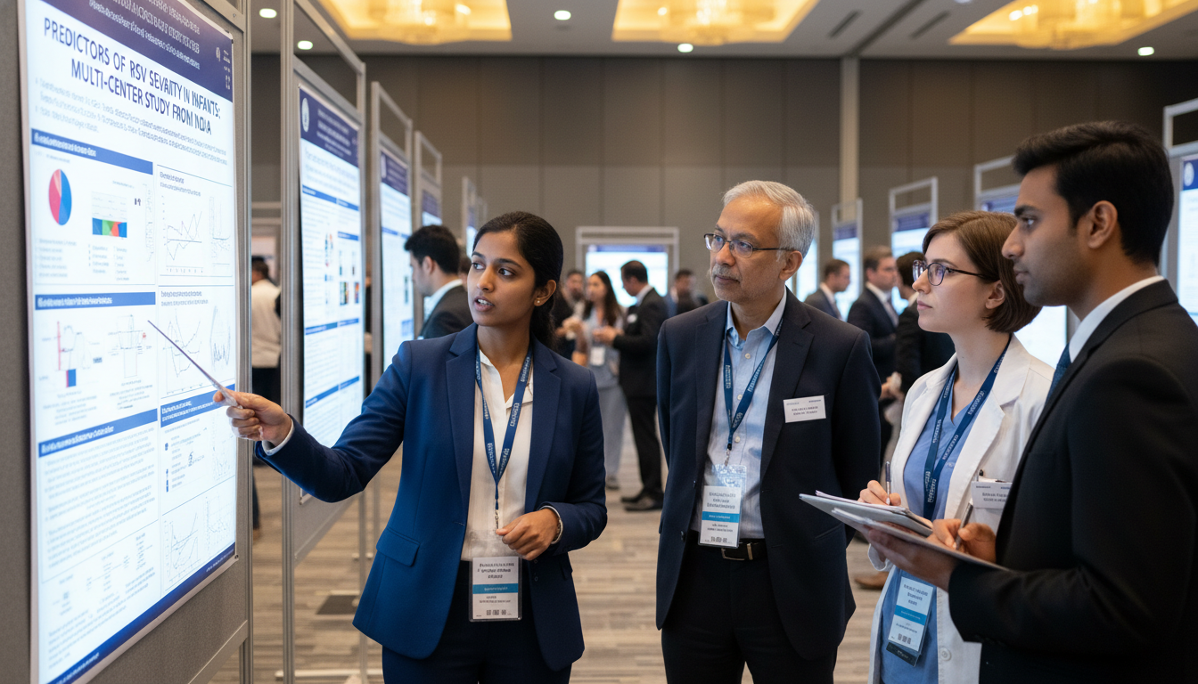 Networking at a pediatric conference poster session Networking at a pediatric conference poster session - non-US citizen IMG for Networking in Medicine for Non-US Citizen IMG in