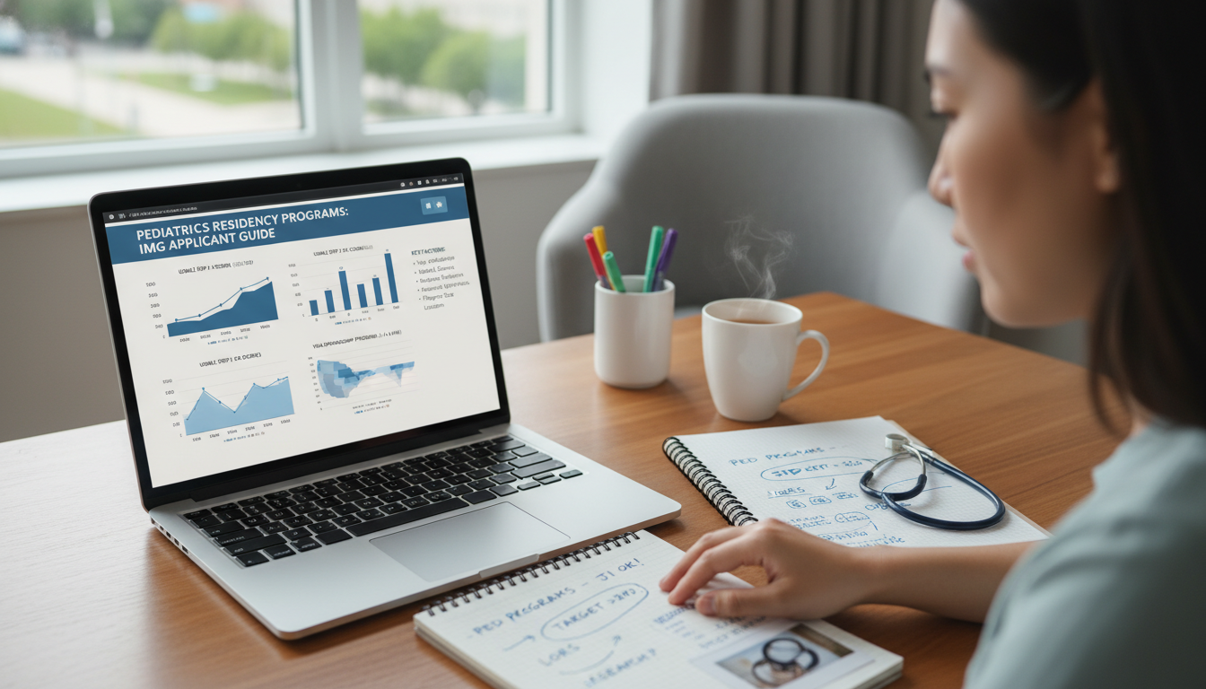 Non-US citizen IMG reviewing pediatrics residency program information online Non-US citizen IMG reviewing pediatrics residency program information online - non-US citizen IMG for How to Research Program