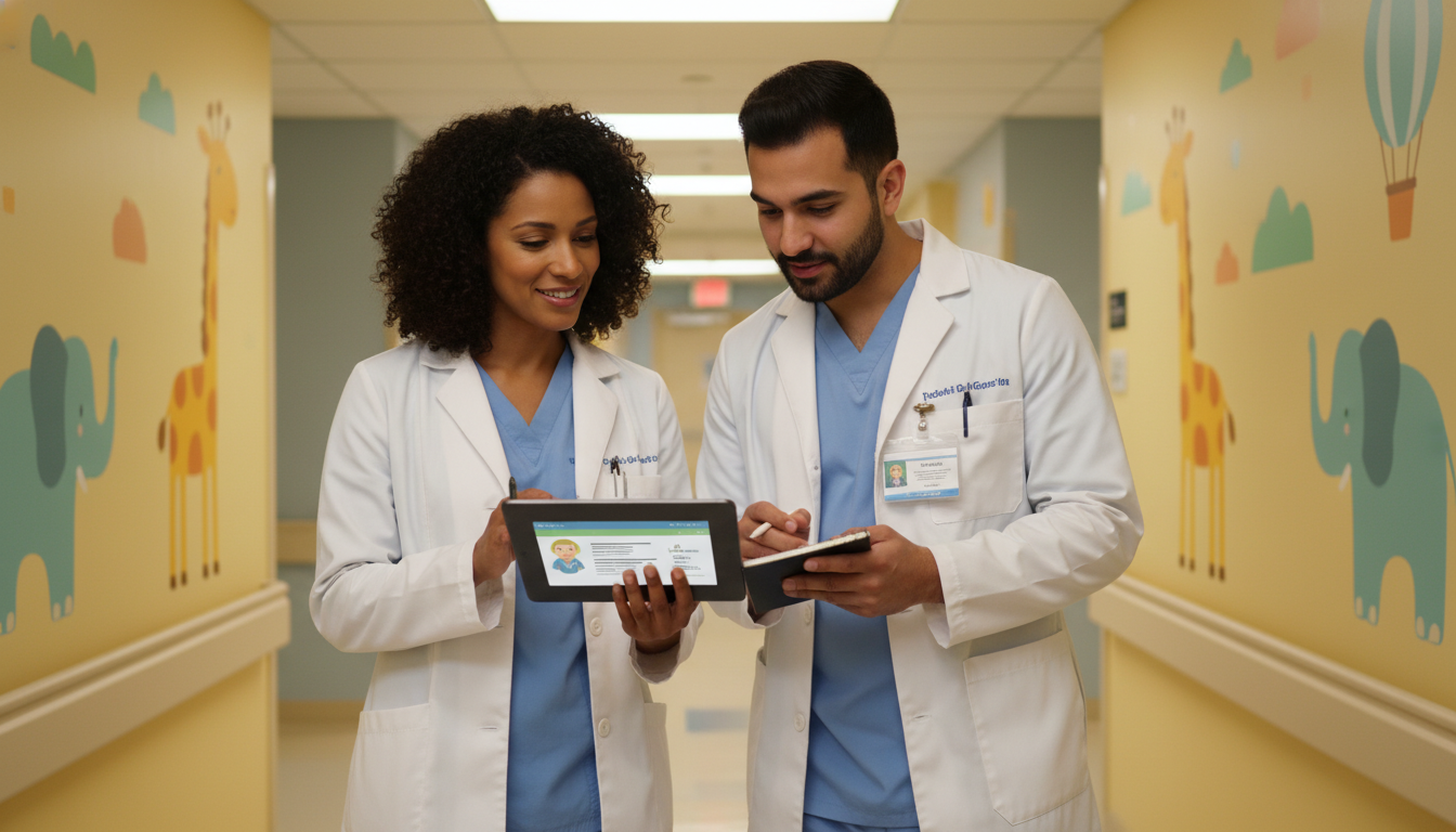 Pediatric attending mentoring an international resident on the wards Pediatric attending mentoring an international resident on the wards - non-US citizen IMG for Addressing Red Flags for Non-US