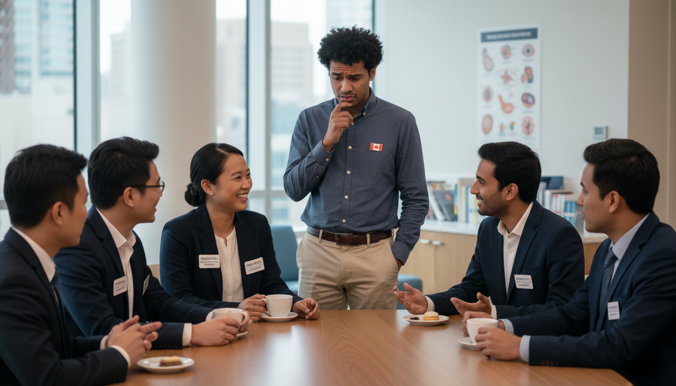 Pediatrics residents at a pre-interview social event Pediatrics residents at a pre-interview social event - non-US citizen IMG for Resident Turnover Warning Signs for Non-US Citi