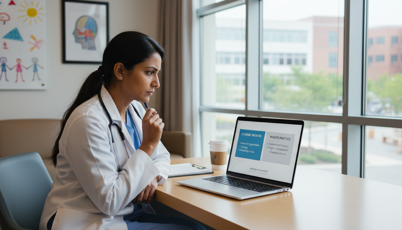 Academic vs Private Practice: A Guide for Non-US Citizen IMGs in Peds-Psych