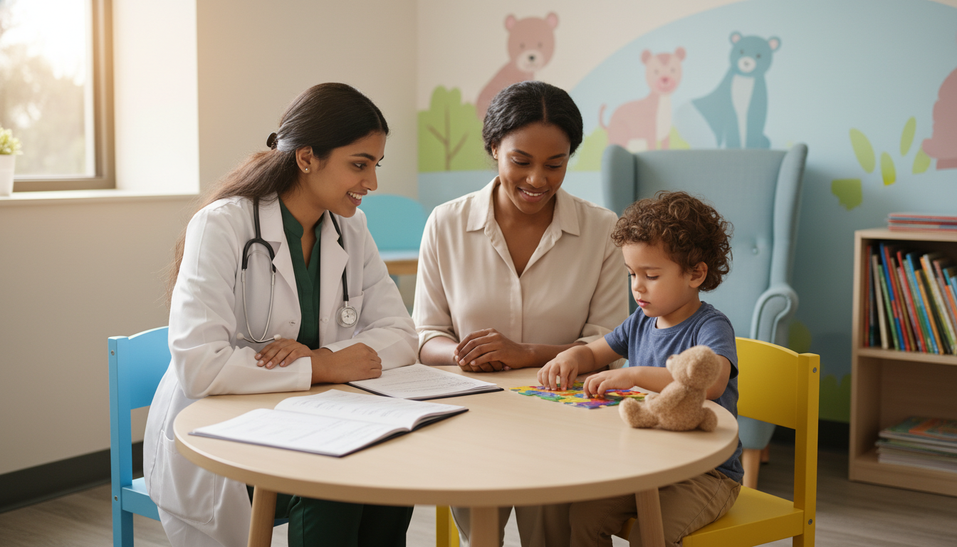Pediatrics psychiatry resident talking with child and parent - non-US citizen IMG for Common Interview Questions for Non-US C