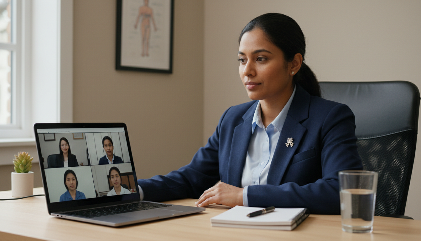 International medical graduate attending virtual residency interview at home office - non-US citizen IMG for Pre-Interview Pr