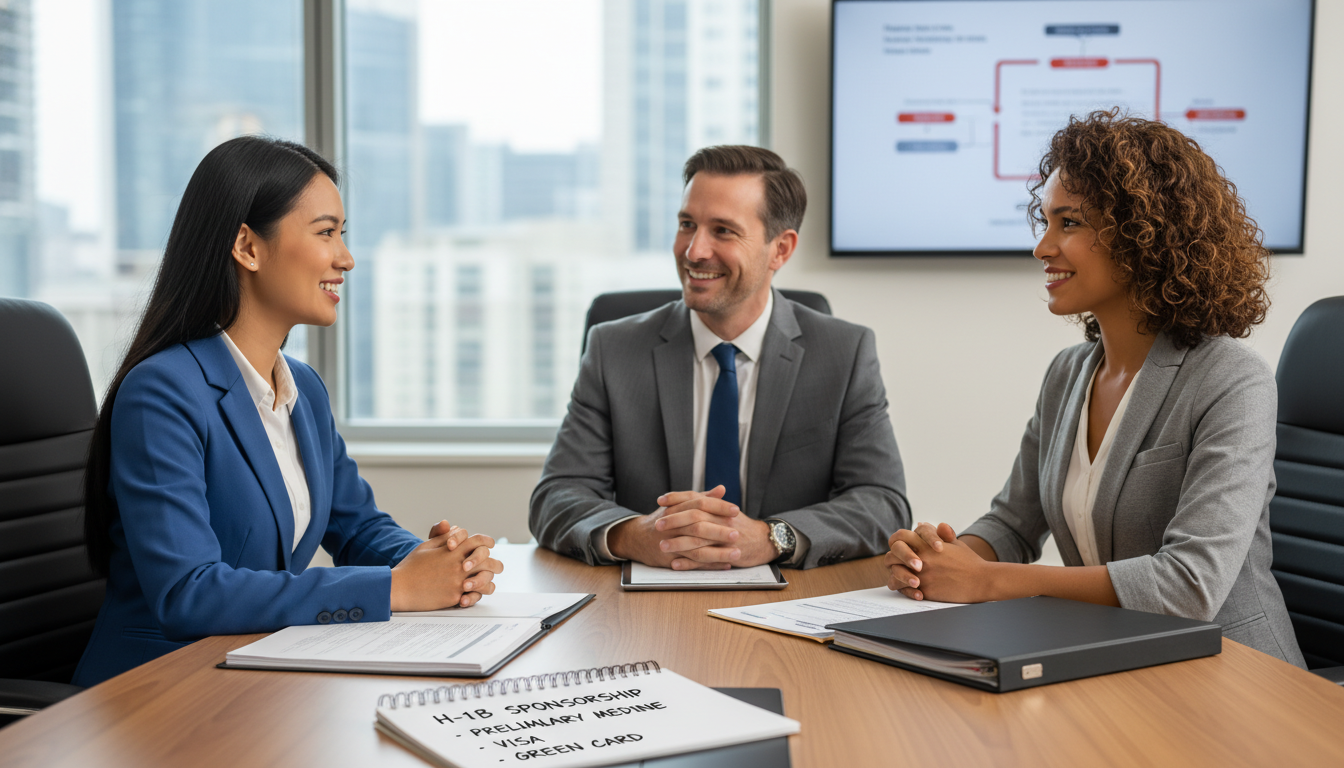 IMG interviewing for a preliminary medicine residency position discussing H-1B sponsorship IMG interviewing for a preliminary medicine residency position discussing H-1B sponsorship - non-US citizen IMG for H-1B Spon