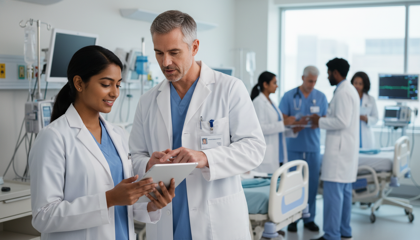 International medical graduate on internal medicine rounds with attending physician International medical graduate on internal medicine rounds with attending physician - non-US citizen IMG for Letters of Recom