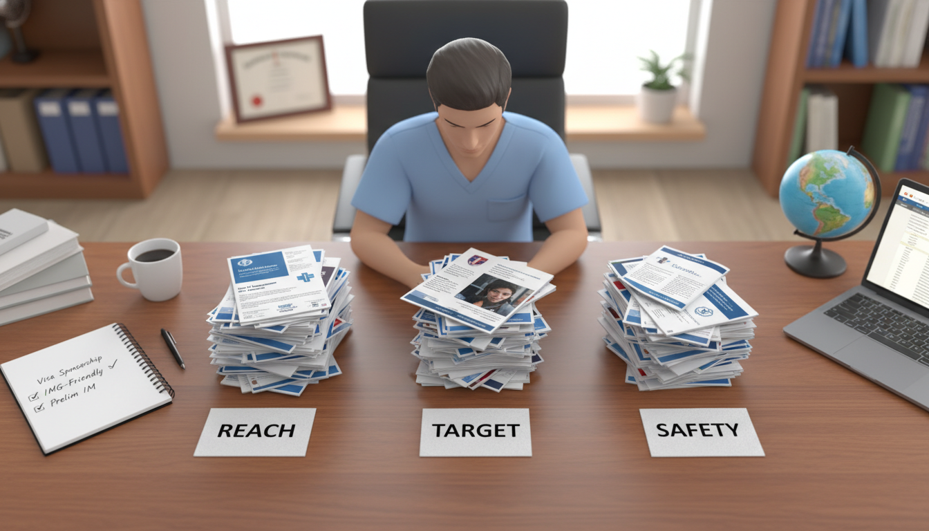 Residency applicant organizing a tiered list of preliminary medicine programs Residency applicant organizing a tiered list of preliminary medicine programs - non-US citizen IMG for Program Selection Stra