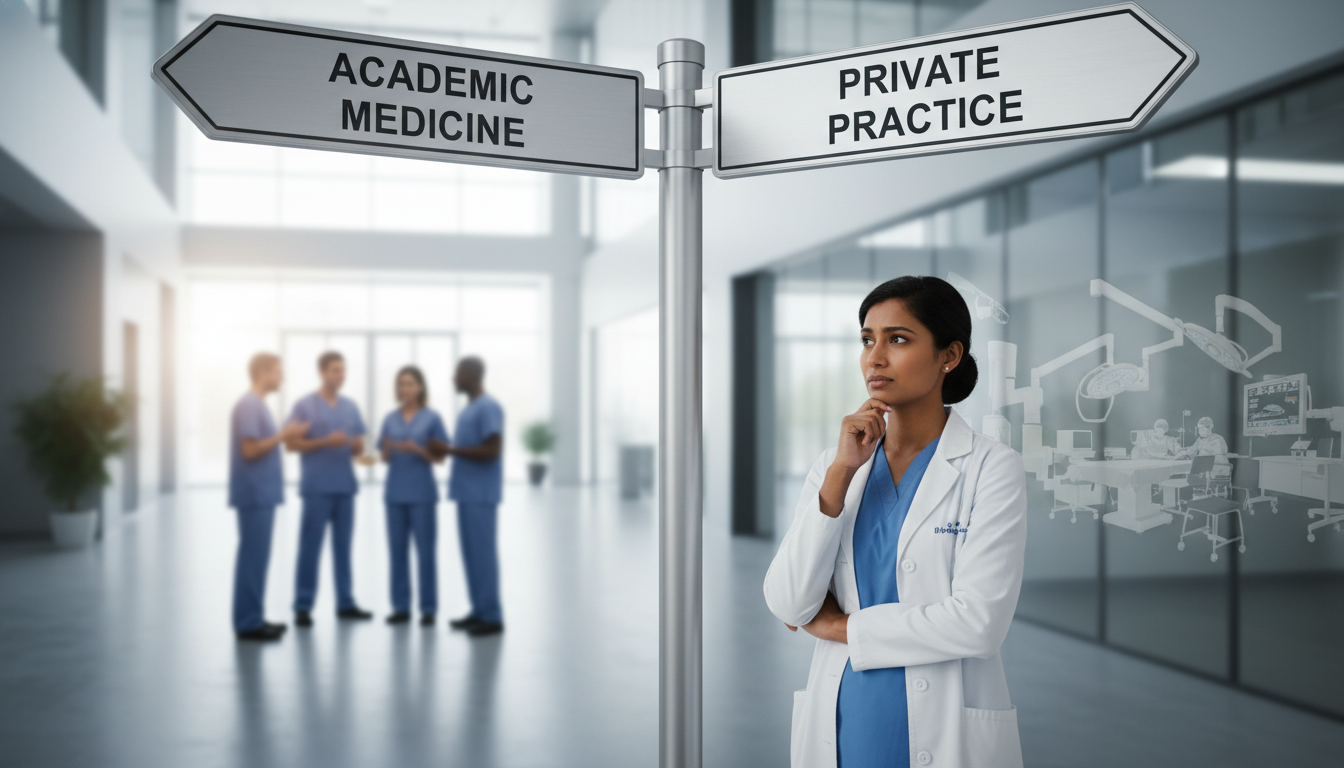 Navigating Career Choices: Academic vs Private Practice for Non-US Citizen IMGs
