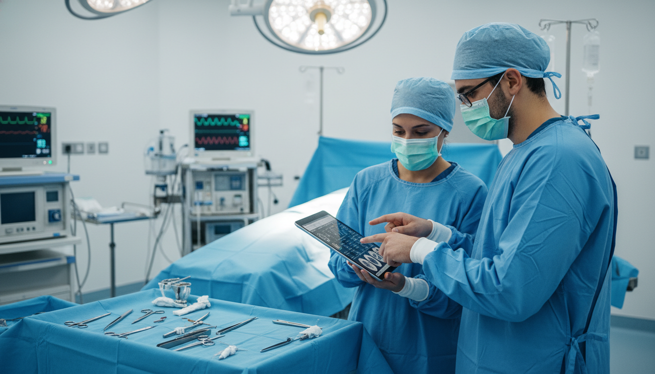 Surgical resident and attending working together in the operating room Surgical resident and attending working together in the operating room - non-US citizen IMG for Letters of Recommendation for