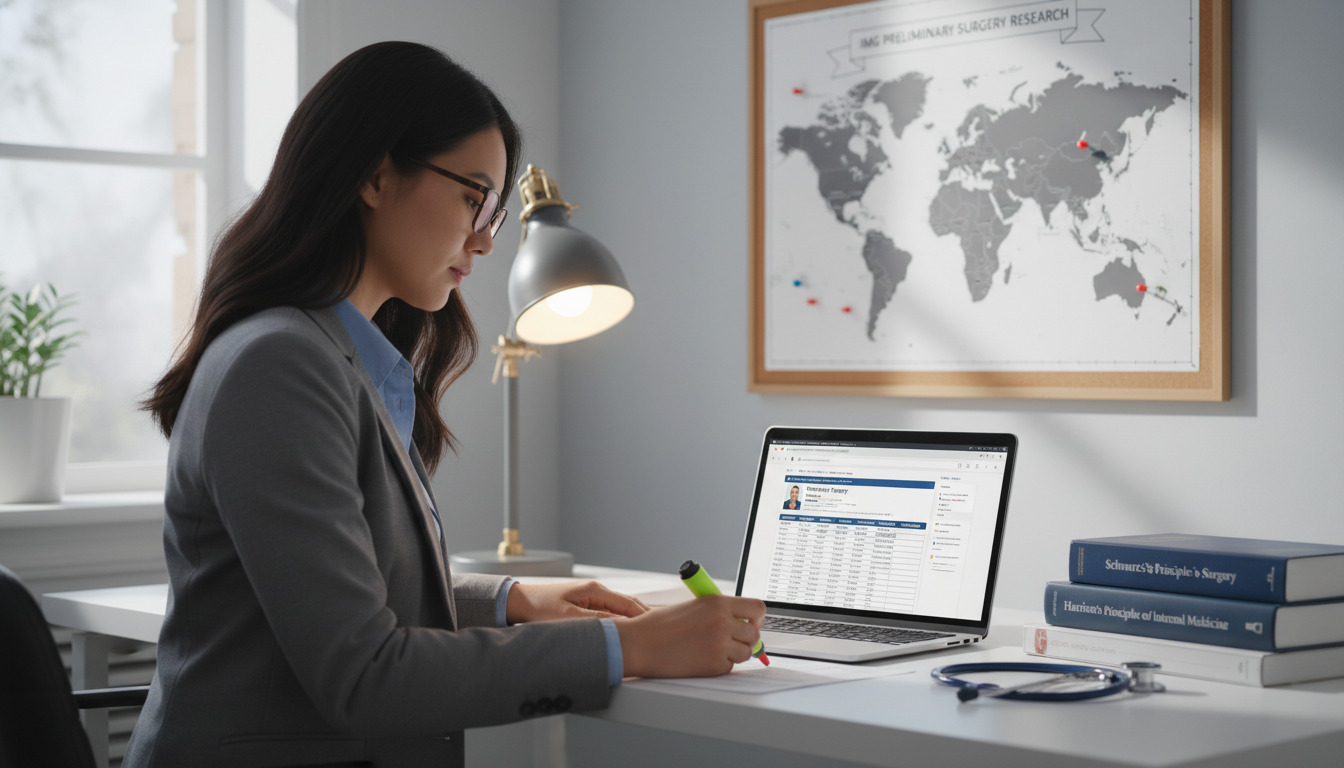 Ultimate Guide for Non-US Citizen IMGs: Researching Preliminary Surgery Residencies