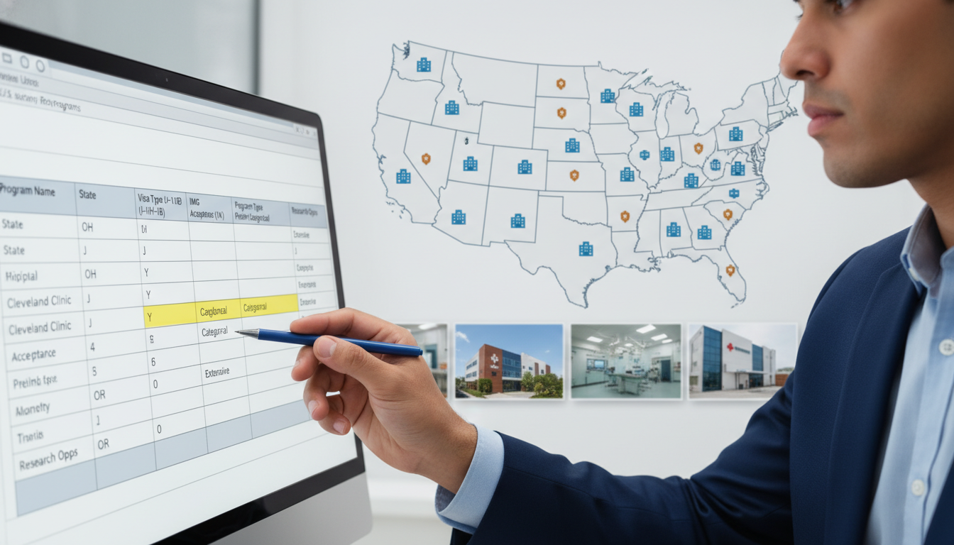 Residency program visa policy and IMG data review - non-US citizen IMG for Program Selection Strategy for Non-US Citizen IMG