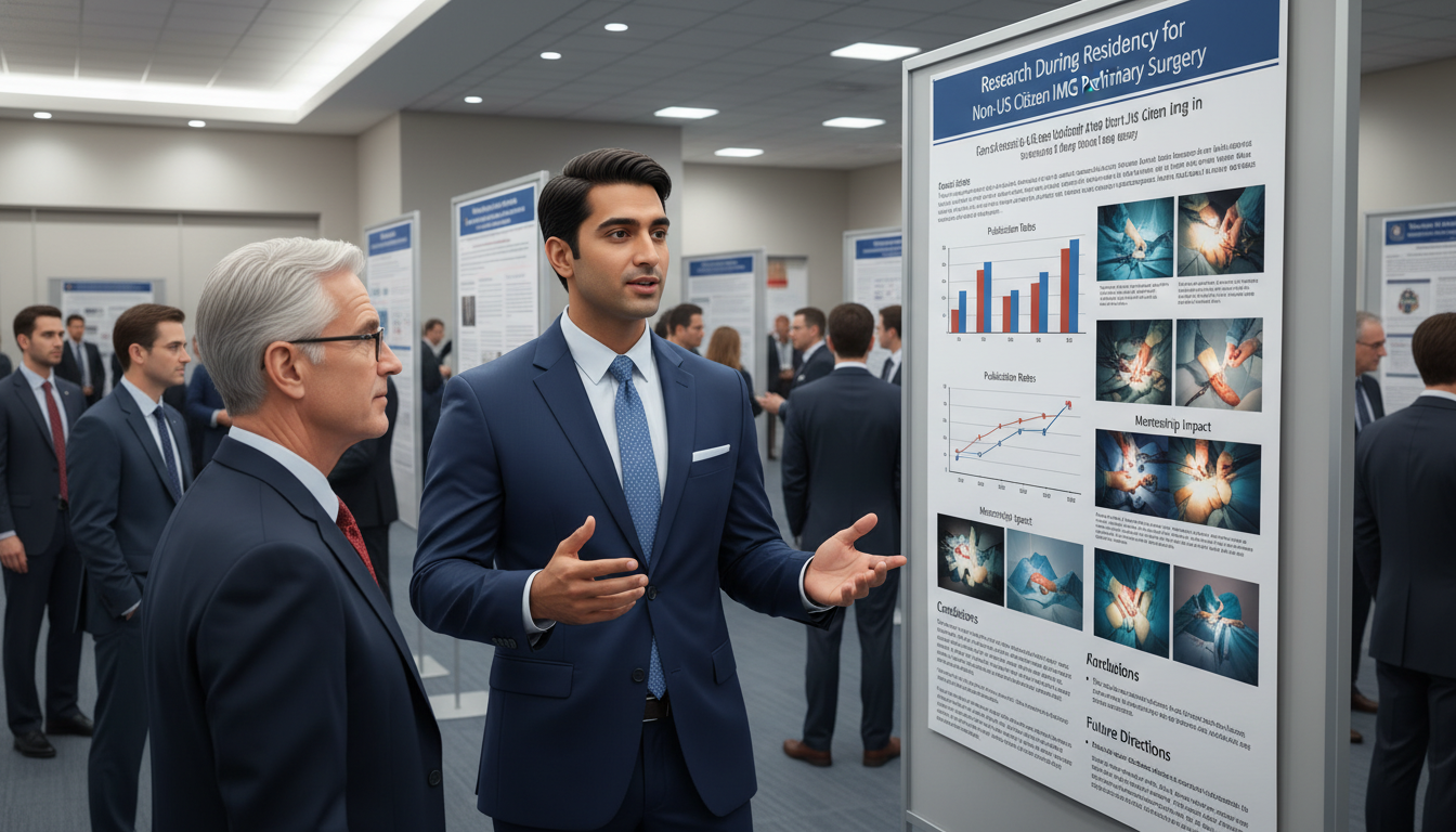 International surgical resident presenting research at academic conference - non-US citizen IMG for Research During Residency