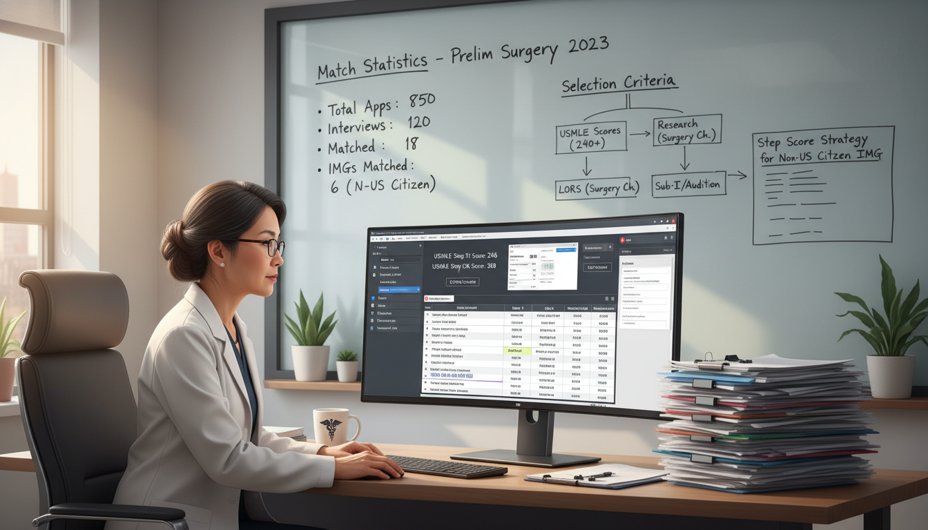 Program director reviewing USMLE scores and residency applications - non-US citizen IMG for Step Score Strategy for Non-US Ci