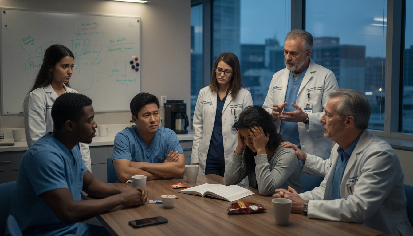 Psychiatry residents discussing residency program culture Psychiatry residents discussing residency program culture - non-US citizen IMG for Identifying Malignant Programs for Non-US