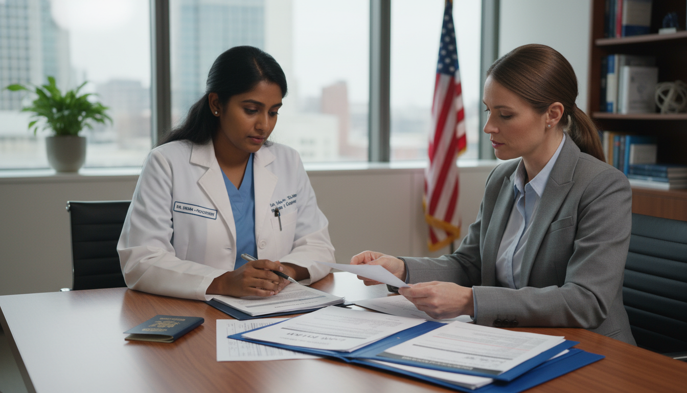 International psychiatry resident meeting with hospital graduate medical education office - non-US citizen IMG for Visa Navig