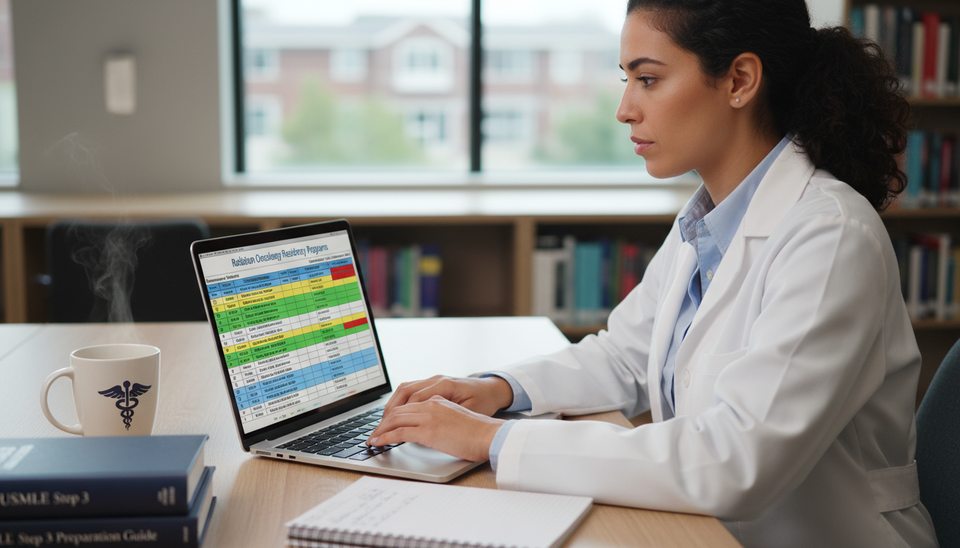 International medical graduate reviewing a spreadsheet of radiation oncology residency programs International medical graduate reviewing a spreadsheet of radiation oncology residency programs - non-US citizen IMG for Prog