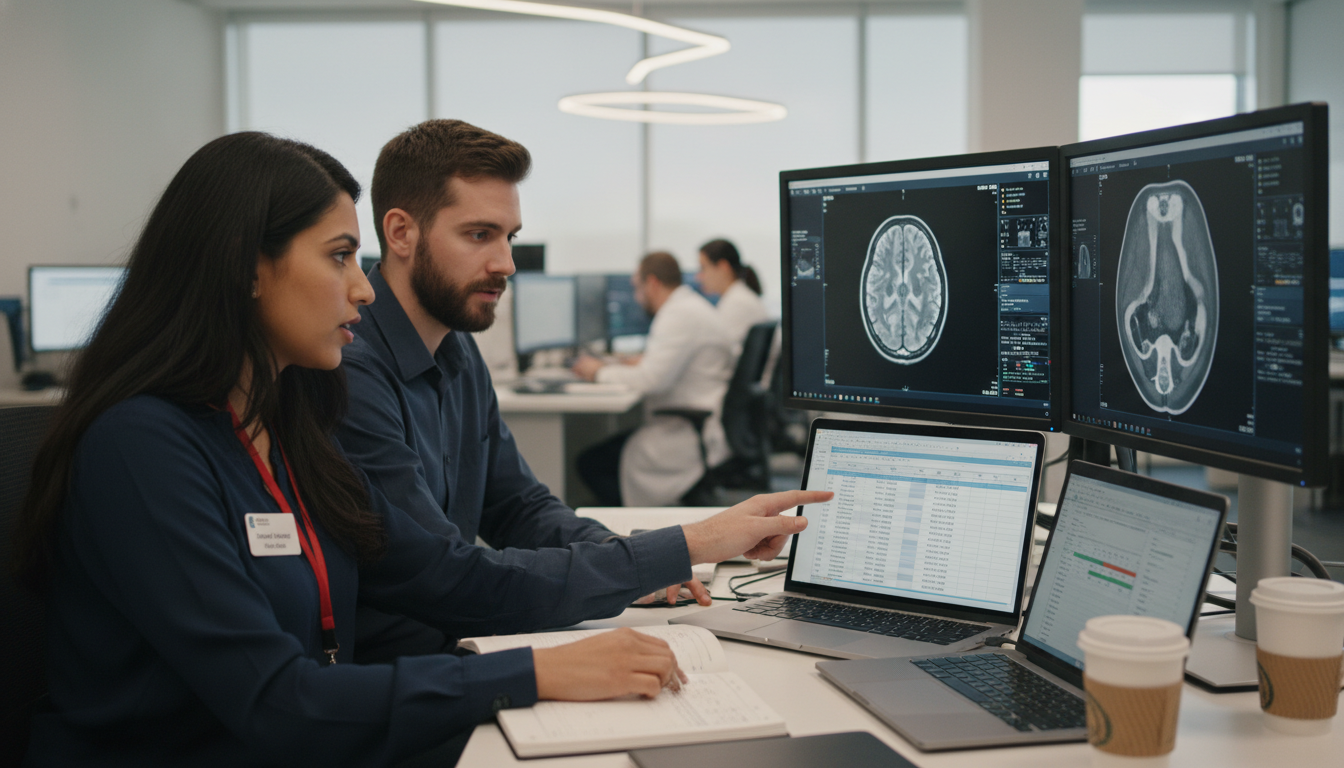 Radiology residents working on a research database and imaging review - non-US citizen IMG for Research During Residency for