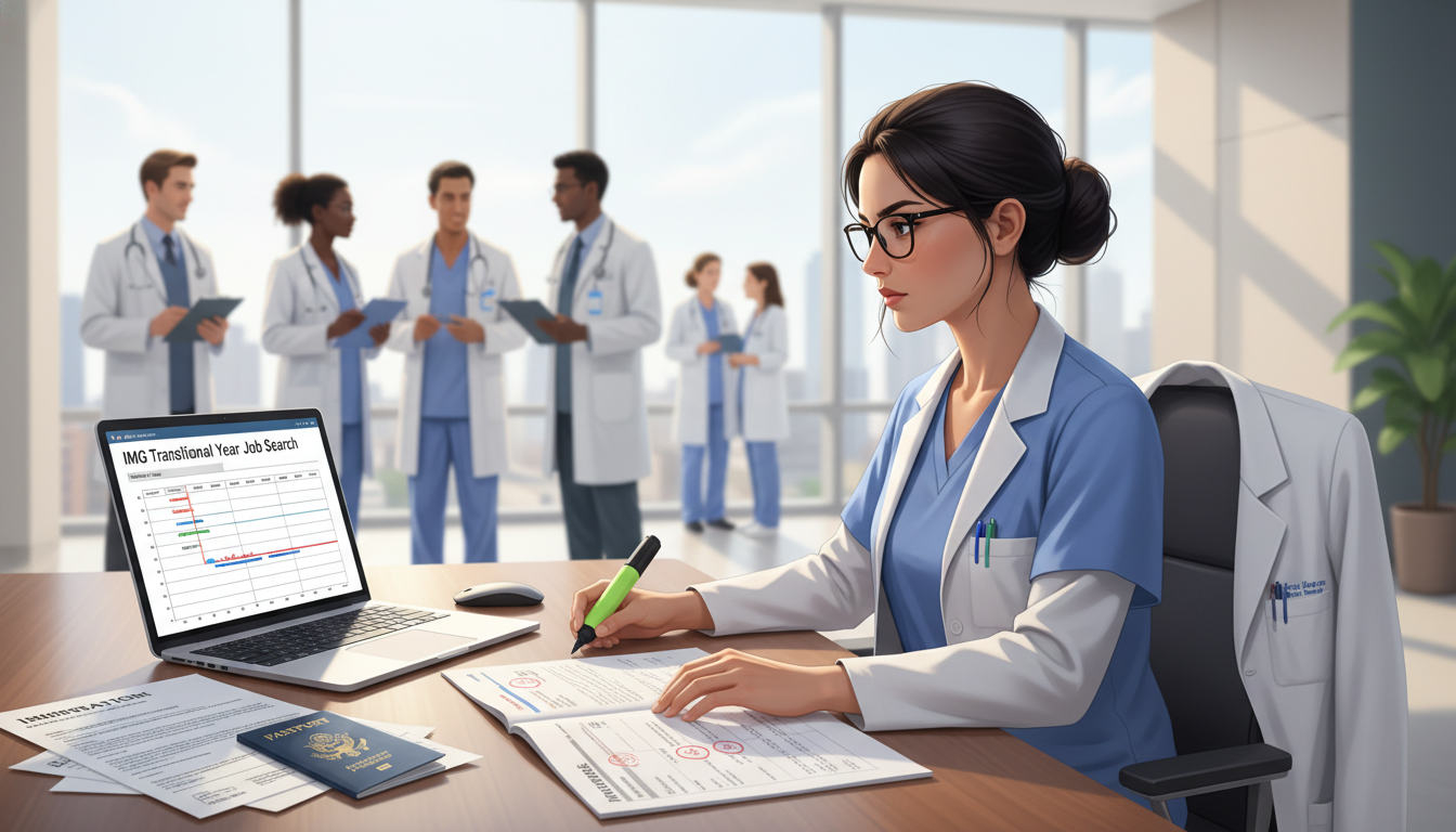 Essential Job Search Timeline for Non-US Citizen IMG in Transitional Year