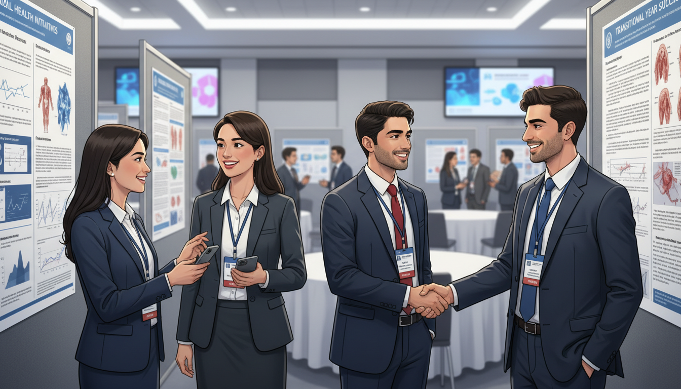 International medical graduates networking at a medical conference International medical graduates networking at a medical conference - non-US citizen IMG for Networking in Medicine for Non-US