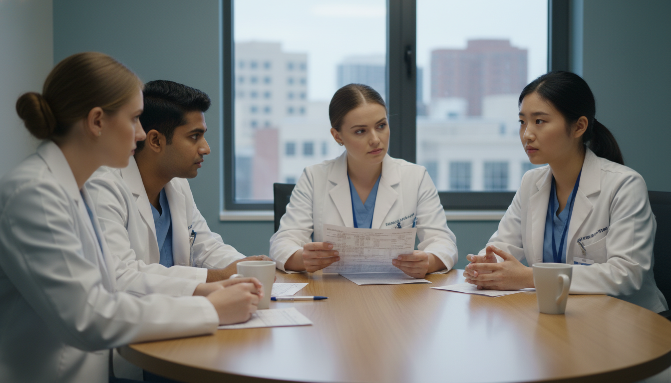 Residency interview group discussing program culture and turnover Residency interview group discussing program culture and turnover - non-US citizen IMG for Resident Turnover Warning Signs fo