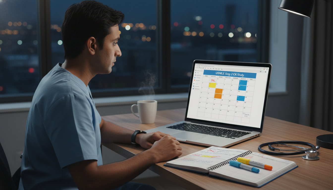 Study schedule planning for USMLE Step 2 CK during transitional year Study schedule planning for USMLE Step 2 CK during transitional year - non-US citizen IMG for USMLE Step 2 CK Preparation for