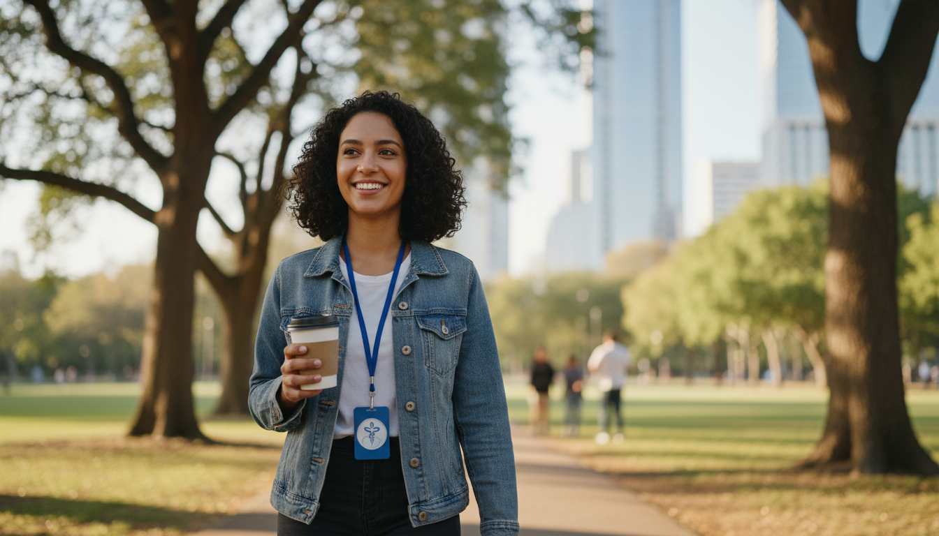 International medical graduate resident enjoying free time outdoors during transitional year International medical graduate resident enjoying free time outdoors during transitional year - non-US citizen IMG for Work-Li