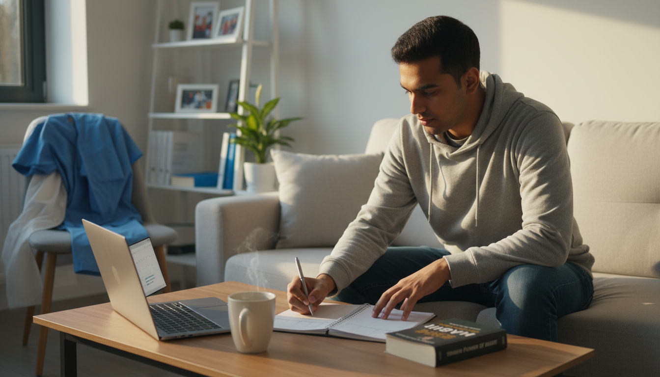 Urology resident practicing self-care and time management Urology resident practicing self-care and time management - non-US citizen IMG for Work-Life Balance Assessment for Non-US Ci
