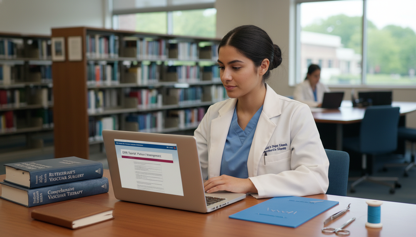 International medical graduate preparing for a vascular surgery rotation with textbooks and suturing practice International medical graduate preparing for a vascular surgery rotation with textbooks and suturing practice - non-US citize