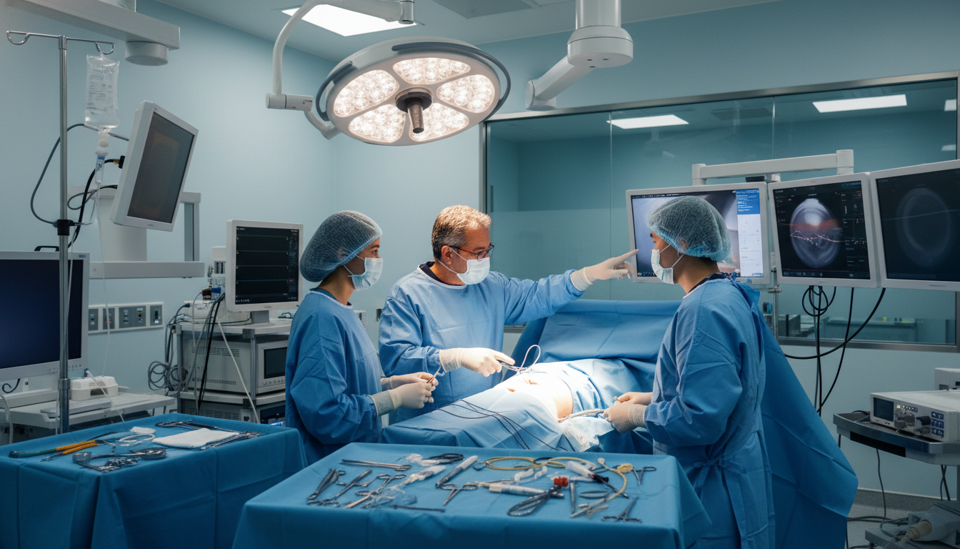 Medical student working in a vascular surgery operating room with attending and residents Medical student working in a vascular surgery operating room with attending and residents - non-US citizen IMG for Away Rotat