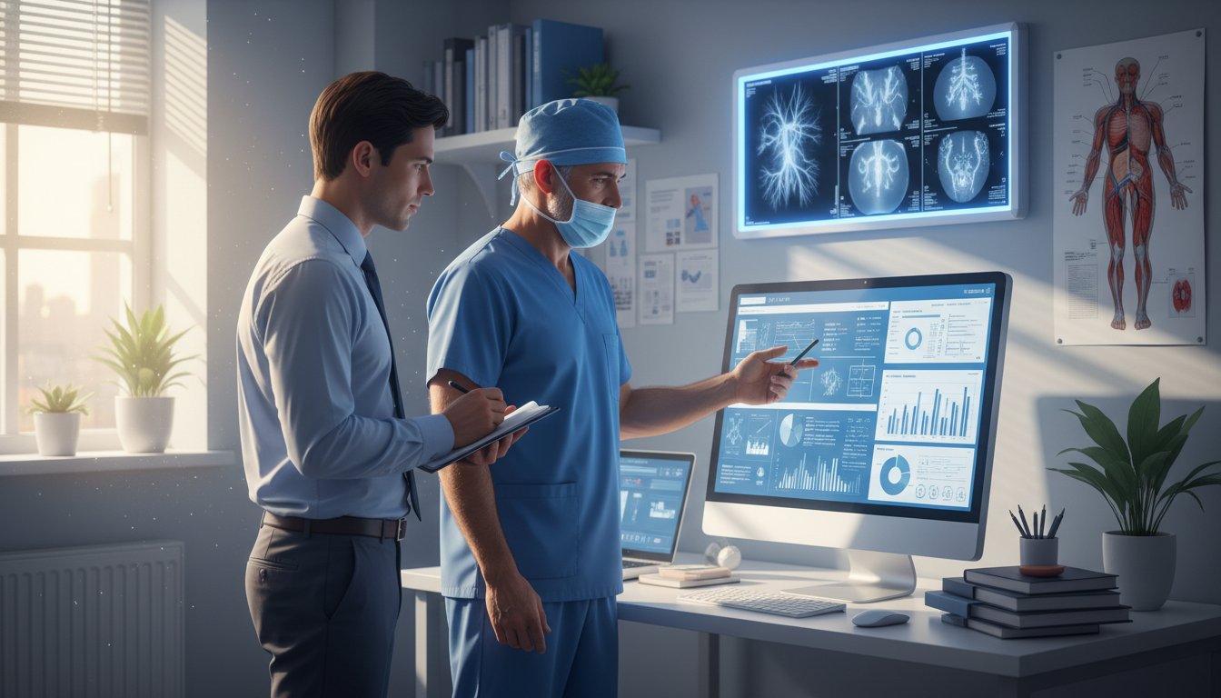 Vascular surgery mentor and IMG discussing research Vascular surgery mentor and IMG discussing research - non-US citizen IMG for Research Profile Building for Non-US Citizen IMG