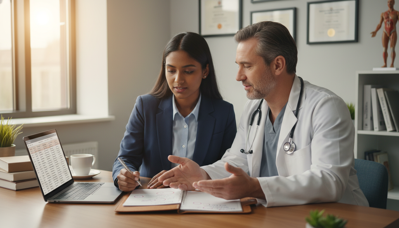 Non-US citizen IMG discussing residency options with mentor Non-US citizen IMG discussing residency options with mentor - non-US citizen IMG for Resident Turnover Warning Signs for Non-