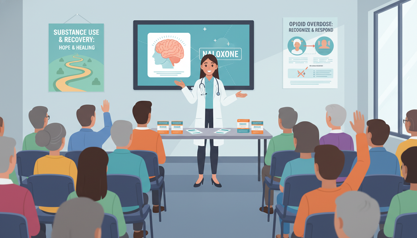 Medical student leading addiction medicine outreach event - US citizen IMG for CV Building for US Citizen IMG in Addiction Me