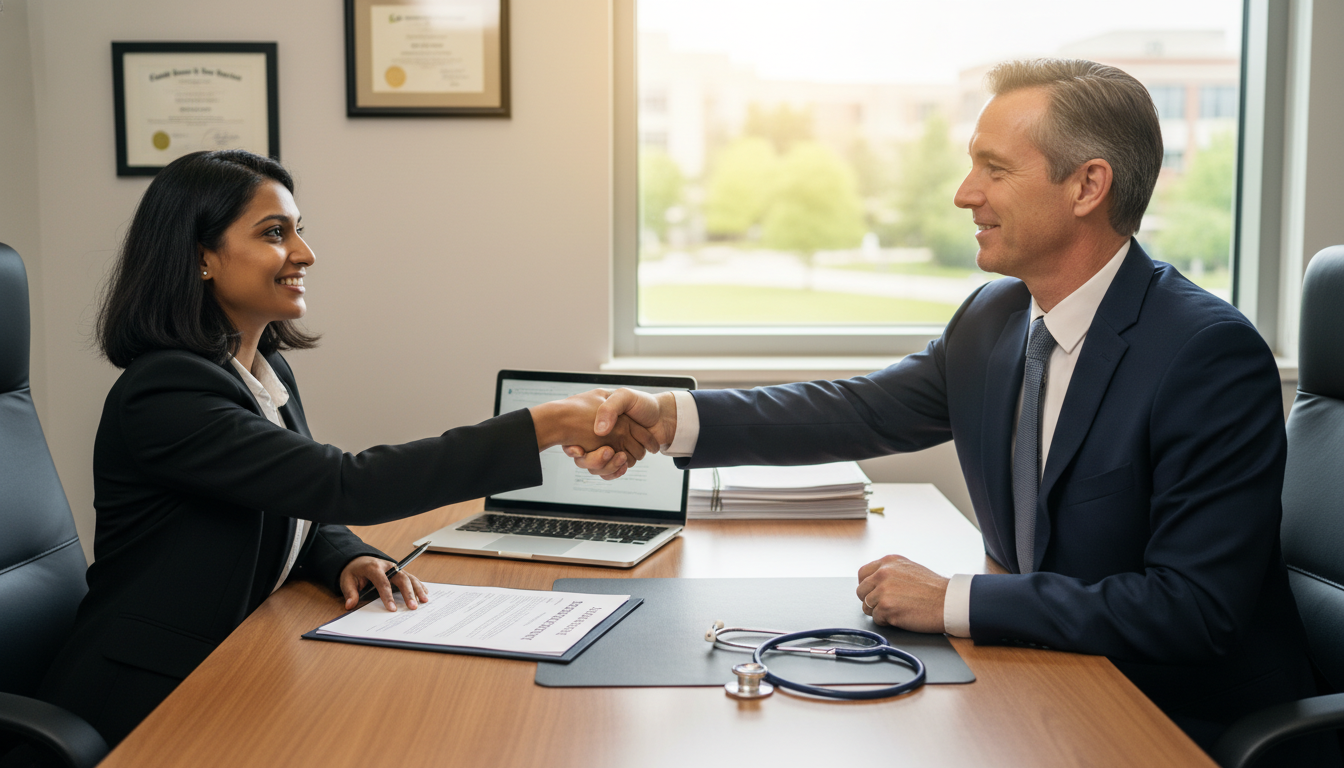 US citizen IMG physician signing contract for first addiction medicine job US citizen IMG physician signing contract for first addiction medicine job - US citizen IMG for Job Search Timing for US Citi