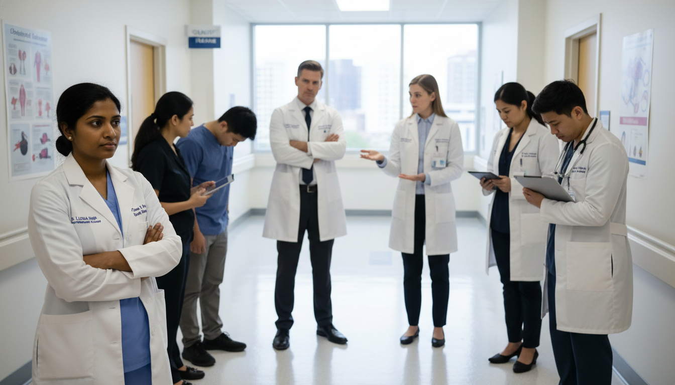 Resident observing team interactions for signs of toxic culture Resident observing team interactions for signs of toxic culture - US citizen IMG for Identifying Malignant Programs for US Ci