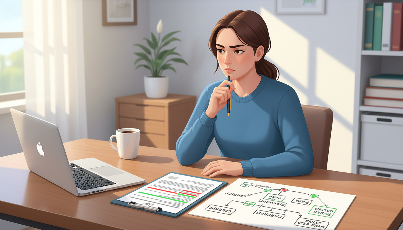 Residency applicant reviewing timeline and documents to explain gaps and red flags Residency applicant reviewing timeline and documents to explain gaps and red flags - US citizen IMG for Addressing Red Flags