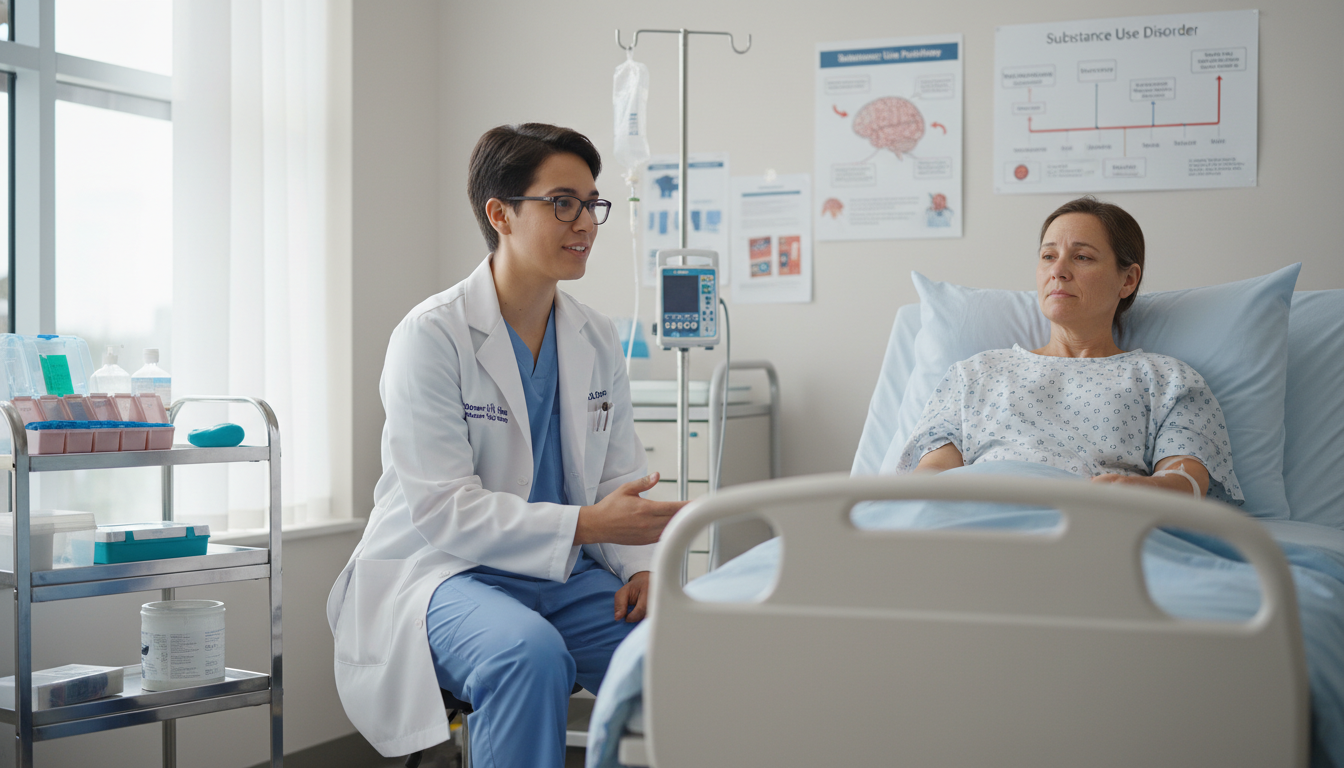 Medical resident providing compassionate care in an addiction treatment unit Medical resident providing compassionate care in an addiction treatment unit - US citizen IMG for Resident Turnover Warning S